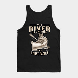 kayaking cat Tank Top